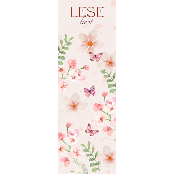 Bokmerke rosa sommerfugler 2