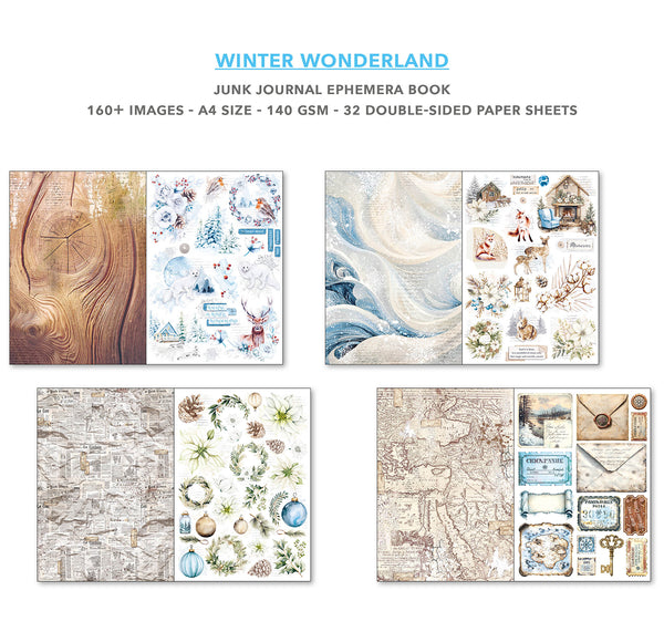 Winter Wonderland utklippsbok A4 (32 sider)