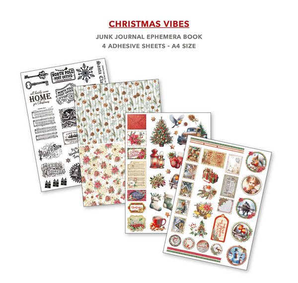 Christmas Vibes utklippsbok A4 (32 sider)