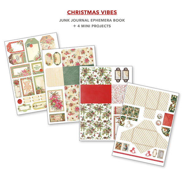 Christmas Vibes utklippsbok A4 (32 sider)