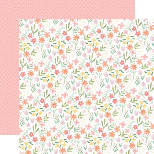 Here Comes Easter: Easter Blooms 12x12 Patterned Paper