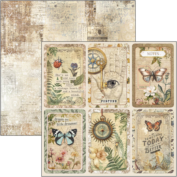 Cabinet of curiosities paper pad 12x12 (12-pk)