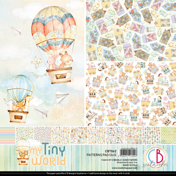 My Tiny World patterns pad 12x12 (8-pk)