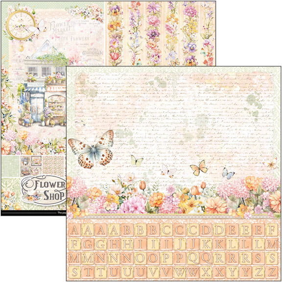 Flower Shop patterns pad 12x12 (8-pk)