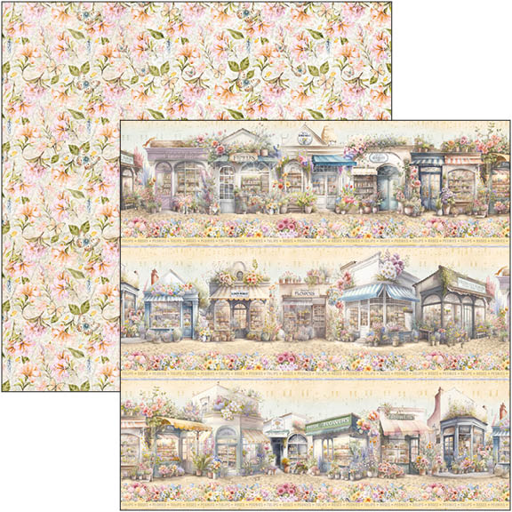 Flower Shop patterns pad 12x12 (8-pk)