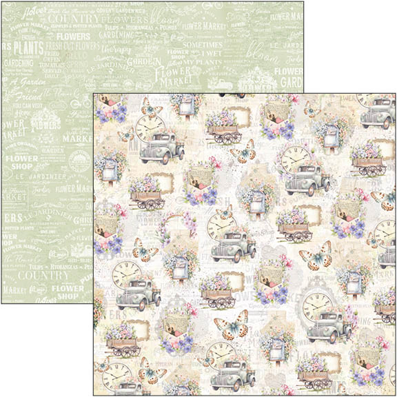Flower Shop patterns pad 12x12 (8-pk)