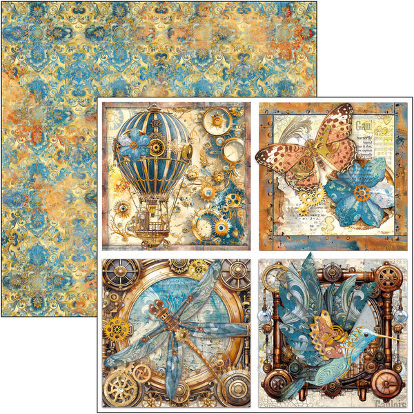 Esprit de Voyage patterns pad 12x12 (8-pk)