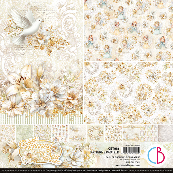 Blessing day patterns pad 12x12 (8-pk)