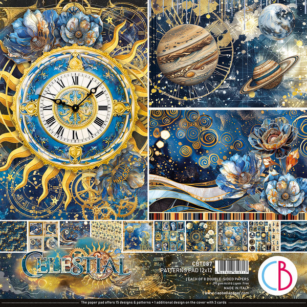 Celestial patterns pad 12x12 (8-pk)