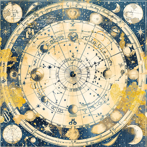 Celestial vellum fussy cut 6x6 (6-pk)