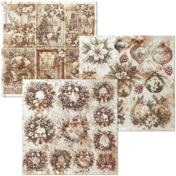 Winter Season Deluxe paper Pearl Copper & Vellum 6x6 (6 pk)