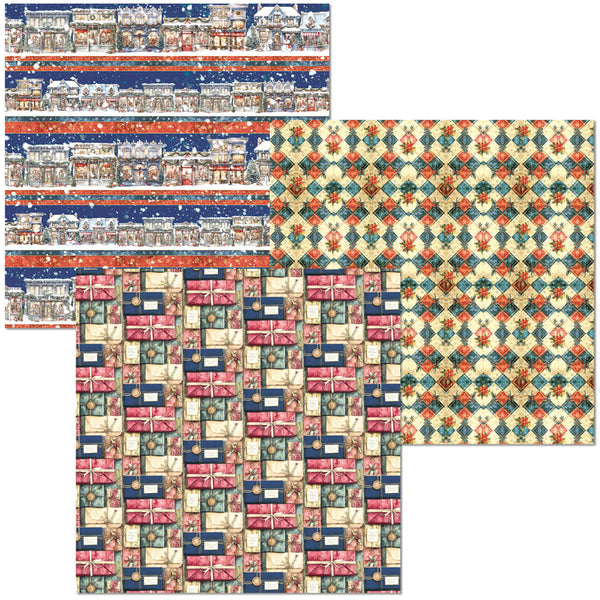 Toy Shop Deluxe paper Gold & Vellum 6x6 (6 pk)