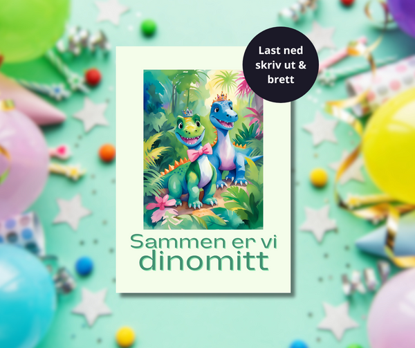 Sammen er vi dinomitt - grønt