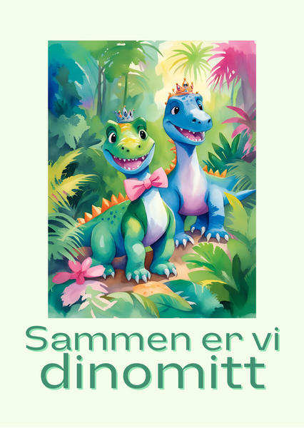 Sammen er vi dinomitt - grønt