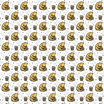 Winnie The Pooh: Honey And Pooh Bear 12x12 Patterned Paper