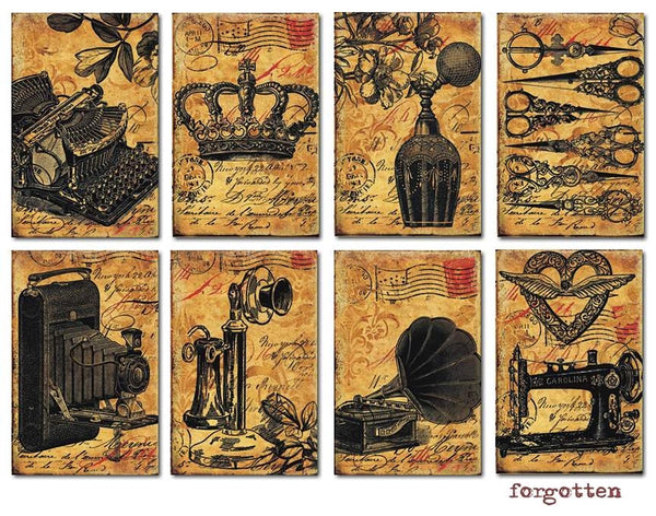 Forgotten - MINI scrapbook papers (24 pcs)