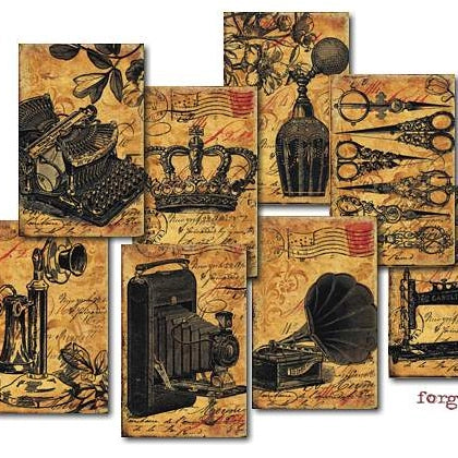 Forgotten - MINI scrapbook papers (24 pcs)