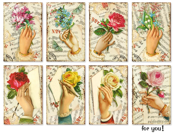 For You - MINI scrapbook papirer (24 stk)