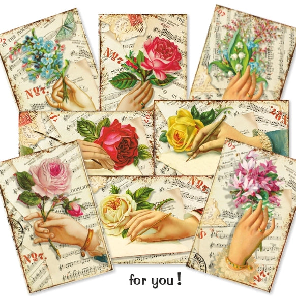 For You - MINI scrapbook papirer (24 stk)