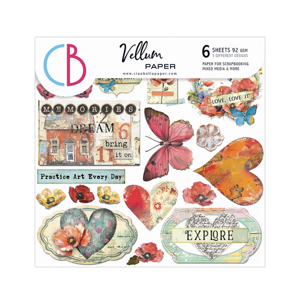 Majestic Dream vellum fussy cut 6x6 (6-pk)