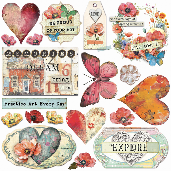 Majestic Dream vellum fussy cut 6x6 (6-pk)