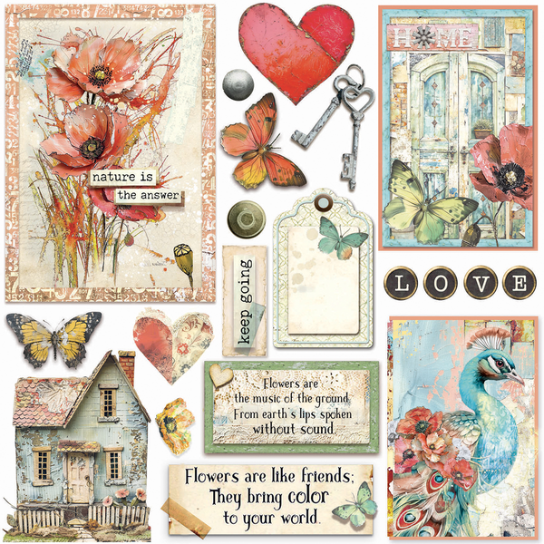 Majestic Dream vellum fussy cut 6x6 (6-pk)