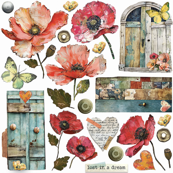 Majestic Dream vellum fussy cut 6x6 (6-pk)