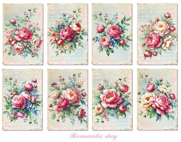 Romantic Day - MINI scrapbook papirer (24 stk)
