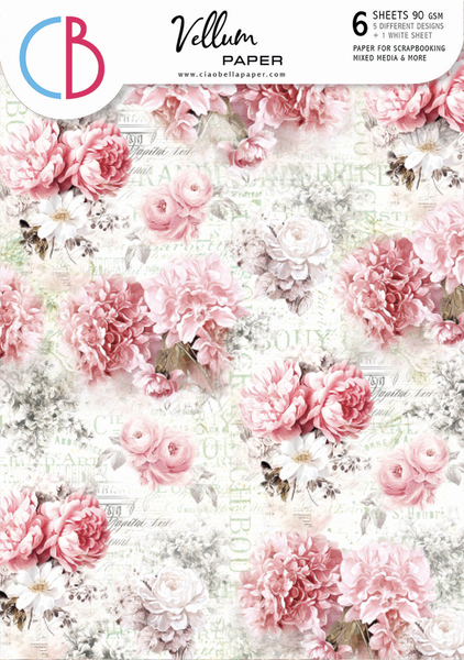 Timeless Moments vellum paper patterns A4 (6-pk)