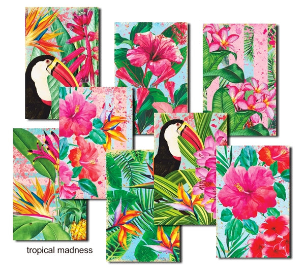 Tropical Madness - MINI scrapbook papirer (24 stk)