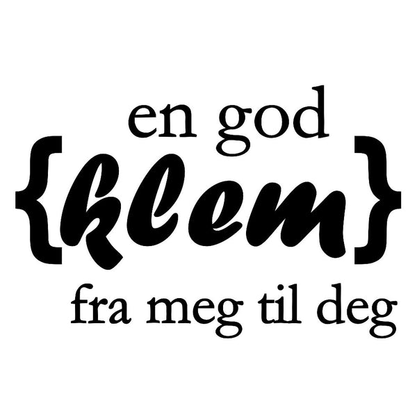 En god klem fra meg til deg (digitalt stempel)