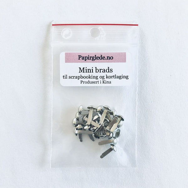 Mini brads - sølv