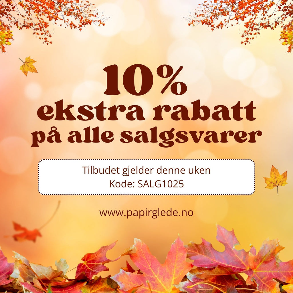 10% ekstra på alle salgsvarer!