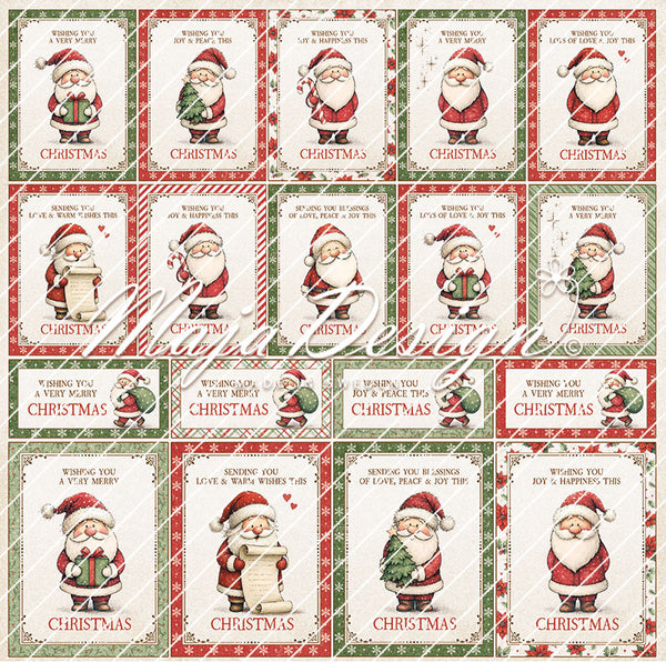 Jolly Christmas - Cards to cut