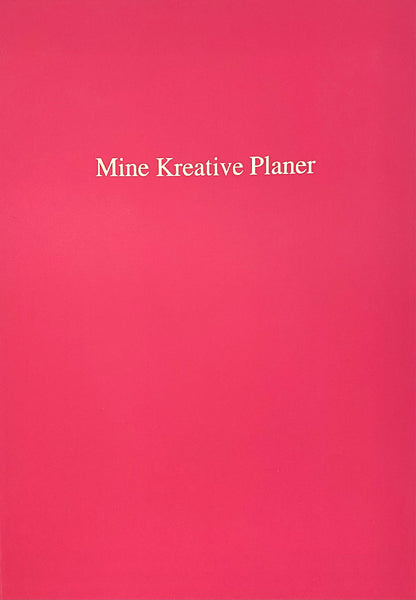 Notatbok A5 "Mine Kreative Planer" - rosa