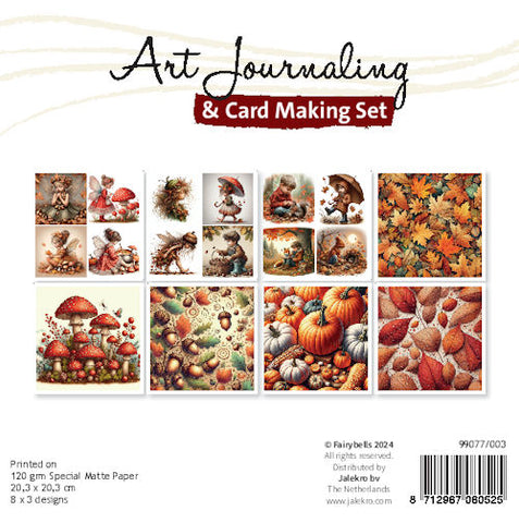 Art Journaling & Card Making sett Høst 20,3x20,3 cm (24 ark)