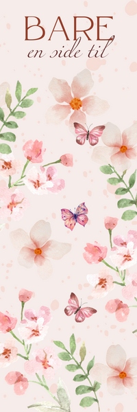 Bokmerke rosa sommerfugler 4