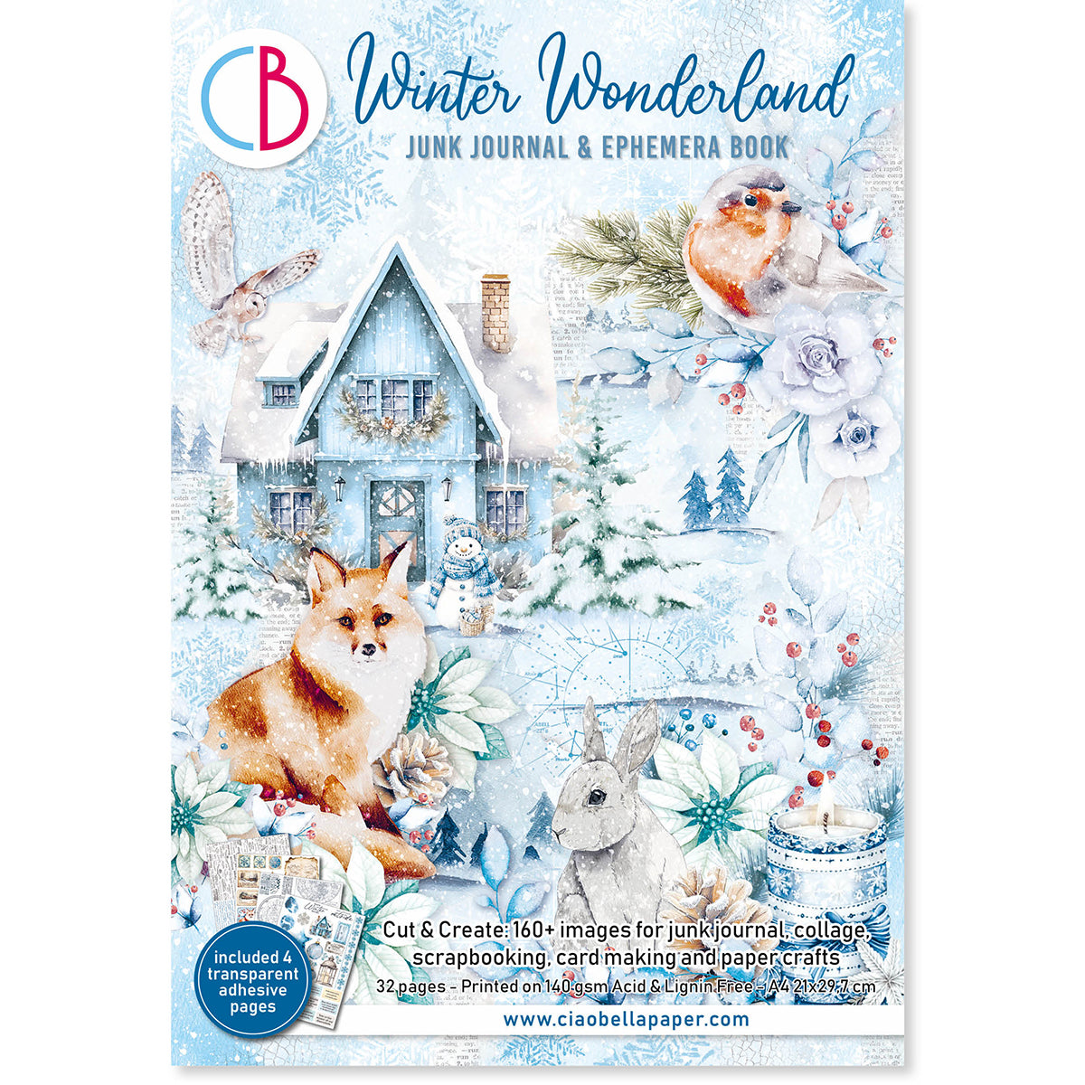 Winter Wonderland utklippsbok A4 (32 sider)