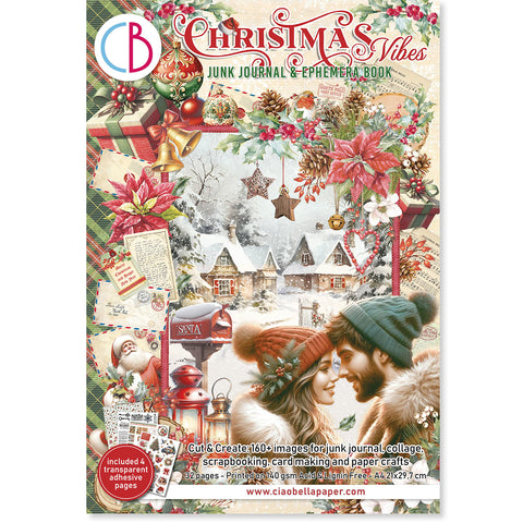 Christmas Vibes utklippsbok A4 (32 sider)