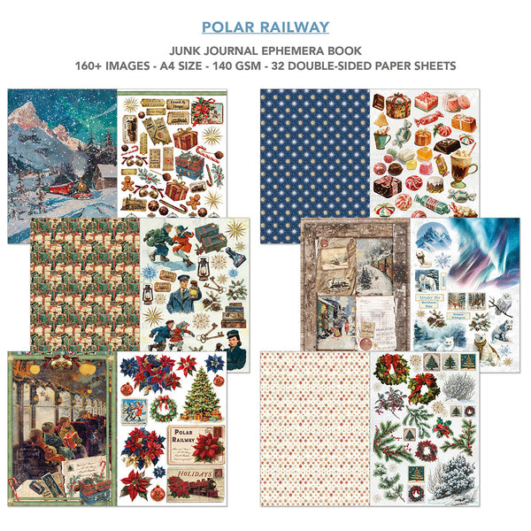 Polar Railway utklippsbok A4 (32 sider)