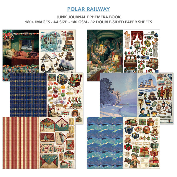 Polar Railway utklippsbok A4 (32 sider)