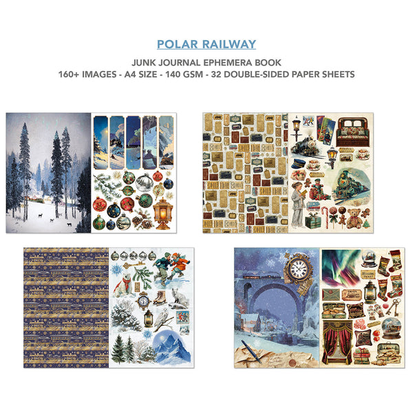 Polar Railway utklippsbok A4 (32 sider)