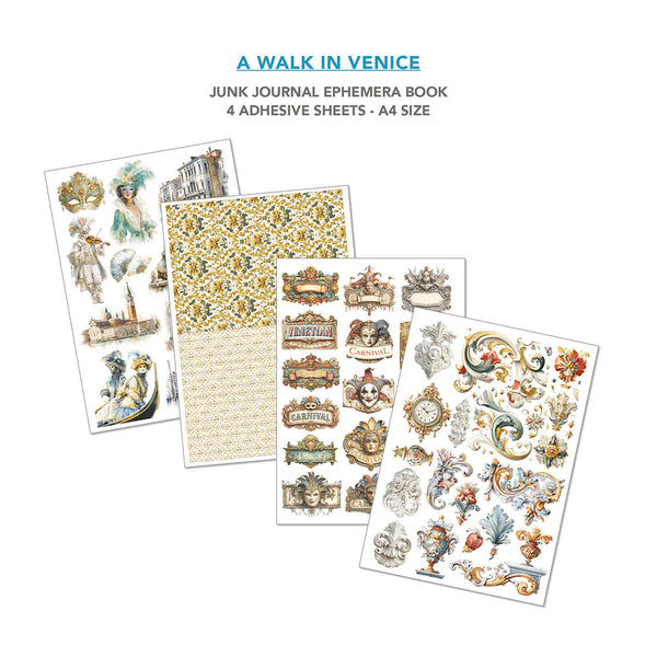A Walk in Venice utklippsbok A4 (32 sider)