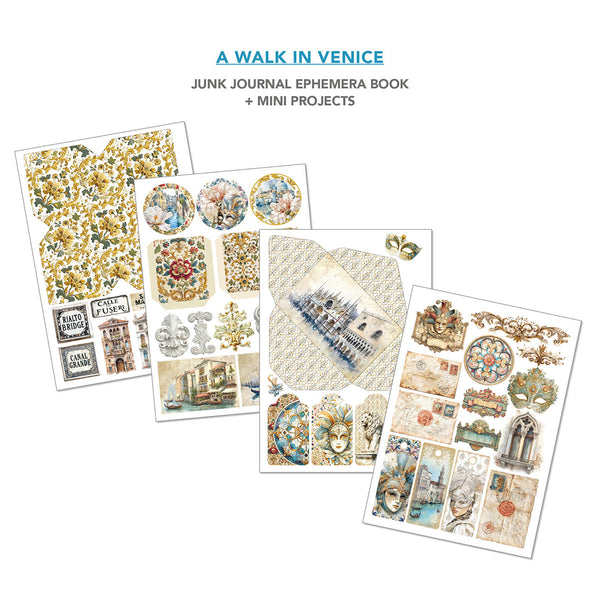 A Walk in Venice utklippsbok A4 (32 sider)