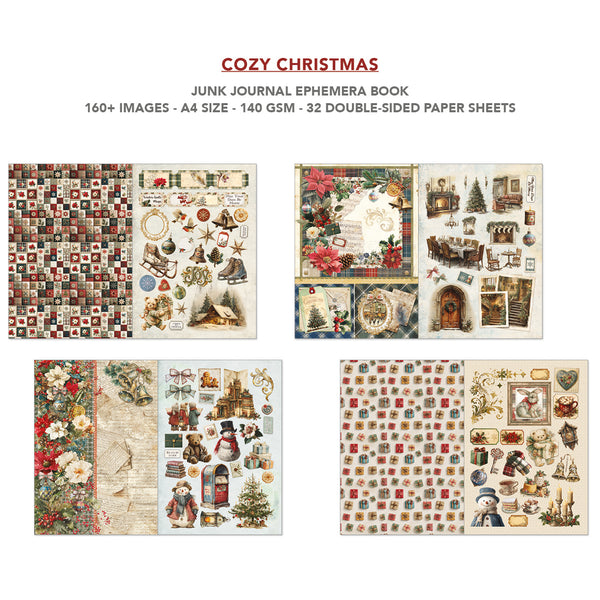 Cozy Christmas utklippsbok A4 (32 sider)