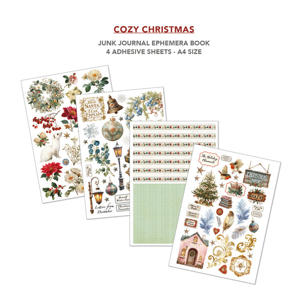 Cozy Christmas utklippsbok A4 (32 sider)