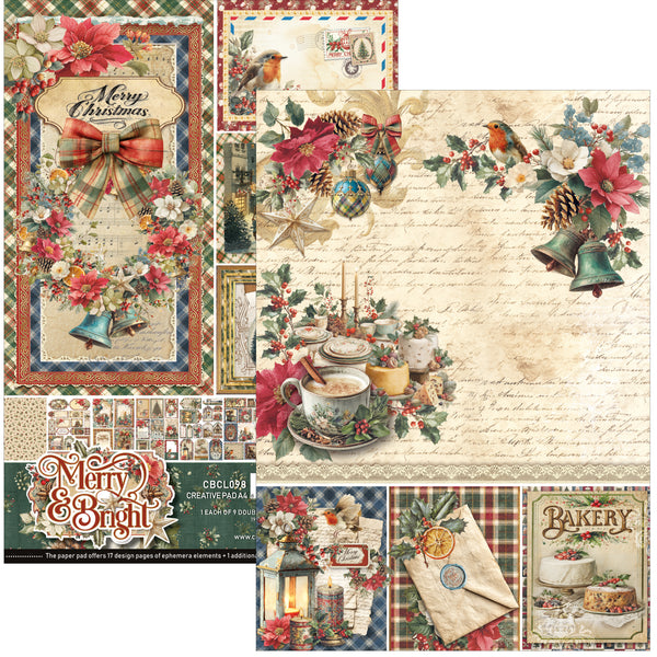 Merry & Bright creative pad A4 (9-pk)