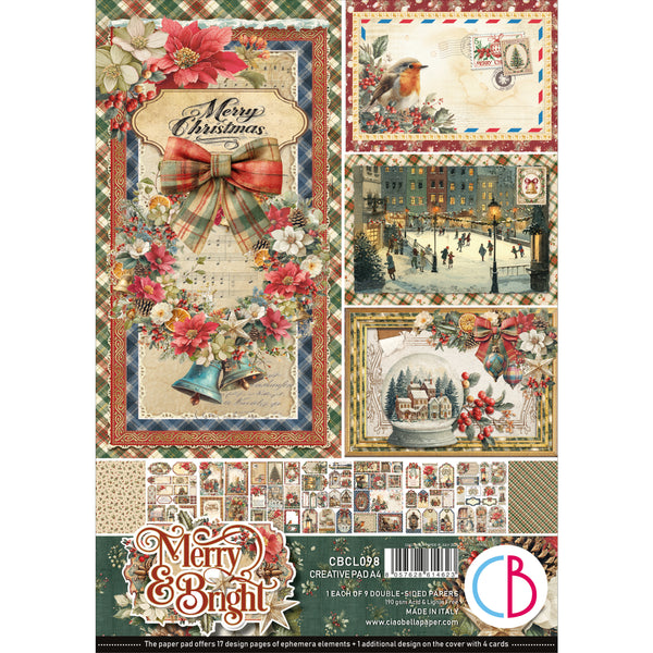 Merry & Bright creative pad A4 (9-pk)