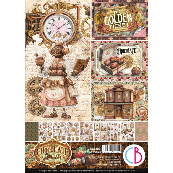 Chocolate Wanderlust creative pad A4 (9-pk)