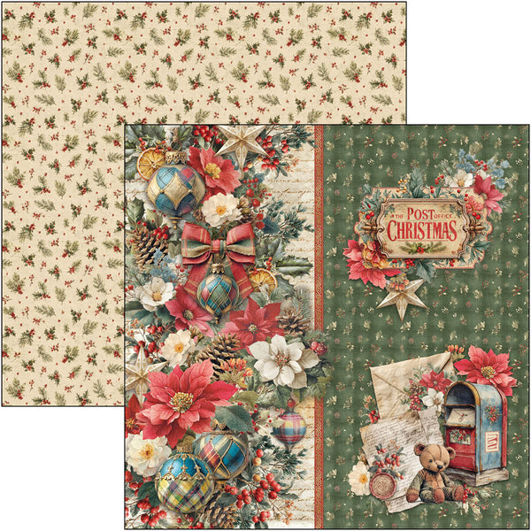 Merry & Bright paper pad 8x8 (12-pk)